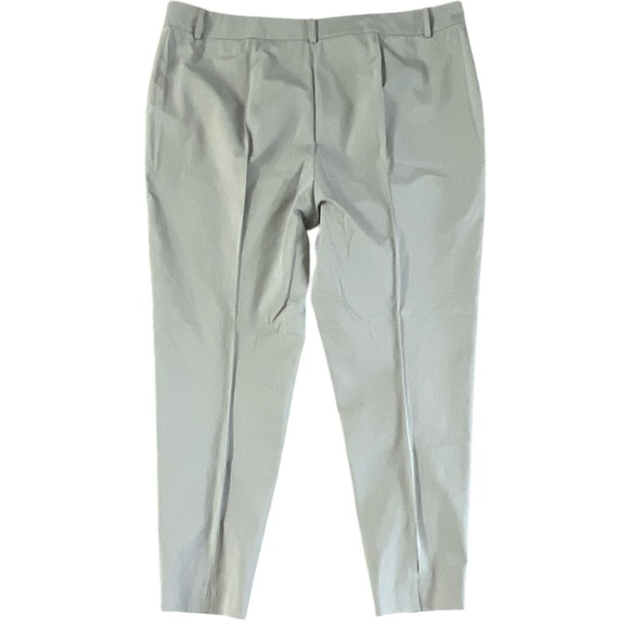 Lafayette 148 New York Women Sz‎ 18 Grey Stone Creased Split Hem Trouser Pants